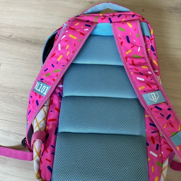 Baseball 101 Pink ice cream back pack - Picture 2 of 2